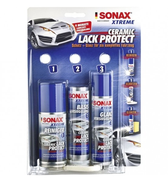 Sonax Xtreme Ceramic Lack Protect zestaw do zabezpieczenia lakieru powłoką ceramiczną (do 9 miesięcy)