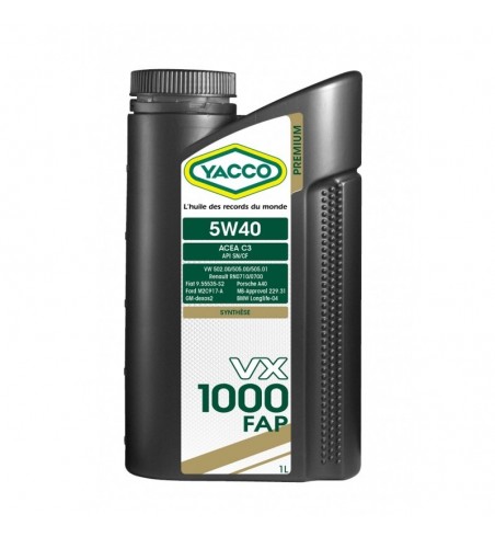 Yacco VX 1000 FAP 5W40