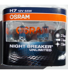 H7 12V NIGHT BREAKER UNLIMITED OSRAM 64210NBU