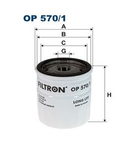 Filtr  oleju OP 570/1 Filtron