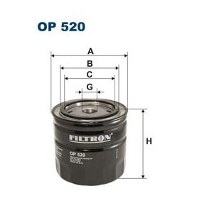 Filtr oleju OP 520 Filtron